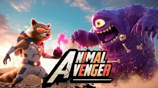 ANIMAL AVENGER Episode 9: Bonekey & Raccoonix vs. The Slime Monster &ndash; Save the Jungle!  #cartoon