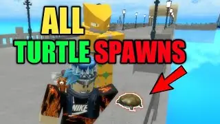 Roblox Bizarre Adventures | ALL TURTLE SPAWN LOCATIONS [OLD]