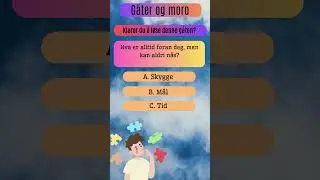 G&aring;tel&aring;ter: Korte g&aring;ter for glede. #g&aring;ter #riddles  #g&aring;ter #languagelearning #quiz