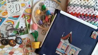 Flosstube/podcast: secret dévoilé 😅, défi, SAL...#pointdecroix #crossstitch #broderie #crochet