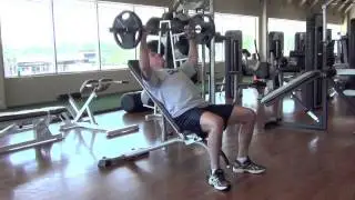 Exercises For Over 50:Incline Chest Press Wide Grip