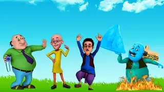 Motu Patlu Attack by Ice Man | Fire Hot Saved Heroes | Samosa Helped Motu