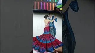 Dancing couple painting #viral #art #drawing #subscribers #painting #artist #viralshort #shorts