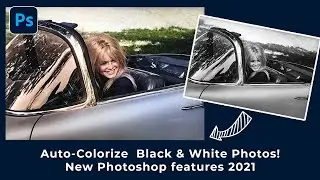 Auto-Colorize Black & White Photos! / new Photoshop features 2021