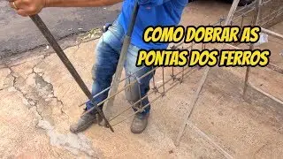 Como dobrar as pontas dos ferros