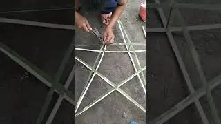 DIY BAMBOO STAR #shorts #diy #star #christmas #youtubeshorts #amazing #trending #asmr #satisfying