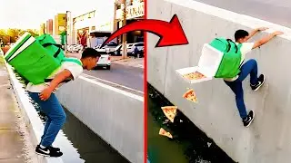 Dumbest Delivery Boys Caught on Camera.!