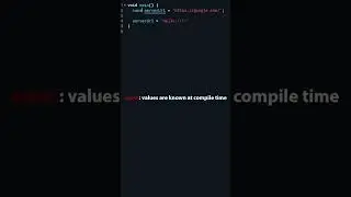 Dart tutorial for beginners - const & final variables #Shorts