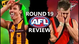AFL 2024 ROUND 19 REVIEW (HAWTHORN ARE RUNNING HOT + ESSENDON SUCK)