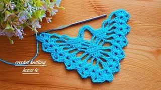 une touche de création✅️❗️châle élégant super facile pour mes amis/châle au crochet pour débutants