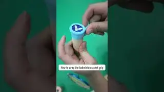 How to wrap the badminton racket grip #badminton #badmintonracket