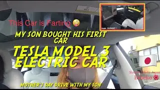 TESLA  MODEL 3   テスラ  Electric  CAR  Review  First Drive  Experience  Life in Japan   V#72