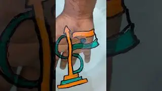Amazing Indian flag 🇮🇳 drawing on hand #art #shorts #drawling
