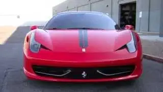 Ferrari 458 Italia with EVOMS Exhaust System and EVOMSit Software