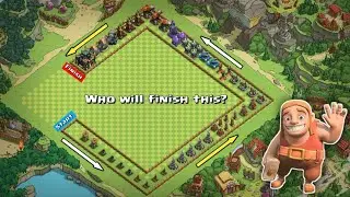 Leval 1 Longest Defense Formation Vs Every Troops | Clash Of Clans