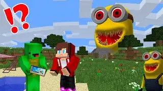 Mikey and JJ Met Minion EXE in Minecraft? - Maizen