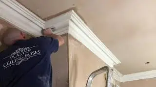 LPC072 Large Plaster Coving Victorian Swan Neck Drop 170mm