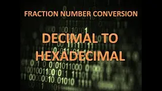 how to convert decimal fraction to hexadecimal
