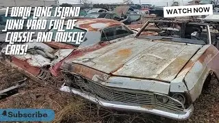 I walk a Long Island Junk Yard full of Muscle & Classic cars! Mopars Fords GMs even foreign cars!