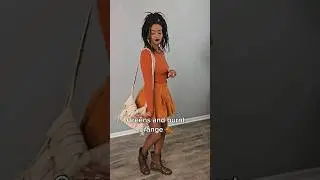 Greens and burnt orange all fall #fashion #fashioninspo #ootd #vibes #trending