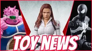 SH Figuarts Dodoria Dragon Ball Z Black Widow Snow Suit and Marvel Legends Retro Symbiote Spider-Man