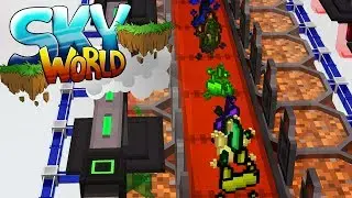 Ressourcenfabrik mit Flie&szlig;band! - Minecraft SKY WORLD #35
