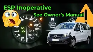 ⚠️ MERCEDES-BENZ VITO W447 ⚠️ ESP Inoperative See Owner's Manual ⚠️ C220500 ⚠️ Steering angle sensor
