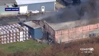 Large fire breaks out at Berlin business