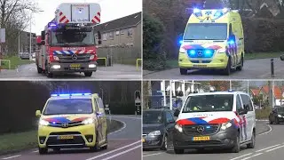 Ambulances, Politie en Brandweer met spoed naar en vanaf meldingen in Goes en omstreken!