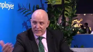 Paul Scanlan from the Simployer stand at Oslo Business Forum 2019