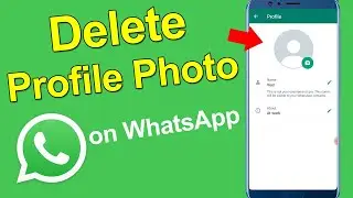 How to delete profile photo in WhatsApp?