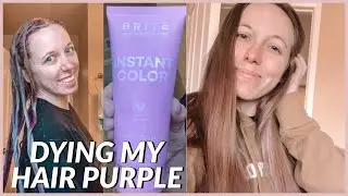 dying my hair purple while on lockdown... quarantine activity!