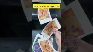 Paper cup printing machine #inkjetprinter #digitalprinting #cmyk #papercup #machine #factory