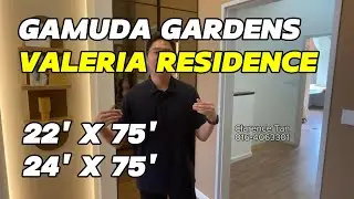 【Showroom Tour】Valeria Residence @ Gamuda Gardens, Rawang, Freehold, Individual Title, 22x75, 24x75