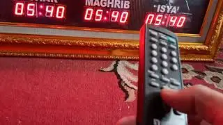 SETTING RUNNING TEXT JADWAL SHOLAT TOMBOL ENAM
