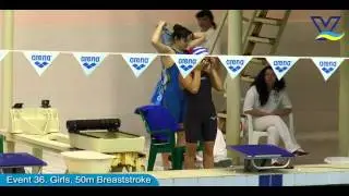Multinationals Kyiv-2013. Event 36. Girls, 50m Breaststroke
