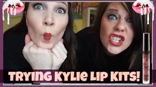 TRYING KYLIE LIP KITS | #MoarMarci | MamaKatTV