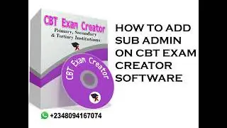 CBT Exam Creator: How to add sub admins