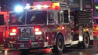 [Full House Response] FDNY Engine 54 + Ladder 4 + Battalion 9