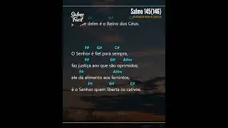 Salmo 145/146 (Tom Db) - FEMININO - Cifrado  #salmododia #cantocatolico   #musica #cifrasparamissa
