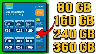 Telkom SIM Card Data | 45 GB 80 GB 160 GB 240 GB 360 GB