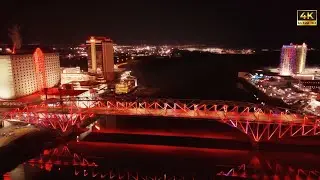Stunning 4K Night Drone Footage of Downtown Shreveport-Bossier– WOW!