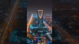 Capital city Riyadh in Saudi Arabia. A beautiful Night view.