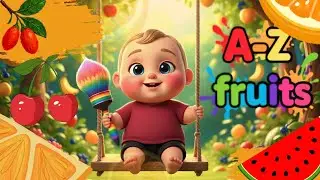 A to Z Fruits Names for Kids 🍎🍌 | Learn Alphabet with Fruits | Kids Learning Video