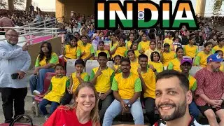 INDIA 🇮🇳  Cricket match 🏏 slums, street food 🍗🌶️🥵 and freestyle action ⚽️❤️