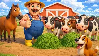 Old MacDonald Had a Farm 🐄🐔 | 3D Farm Animals Song for Kids | Nursery Rhymes
