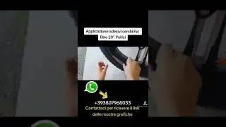 Applicazione Sticker adesivi cerchi Fat Bike 20'' Pollici