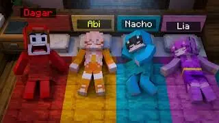Dagar y Nacho y Lia y Abi en Minecraft!