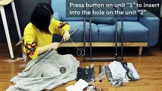 Wehome laundry sorter cart instruction video