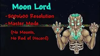 Terraria Master Mode | Moon Lord in 800x600 Resolution (Mage, No Mounts, No RoD)